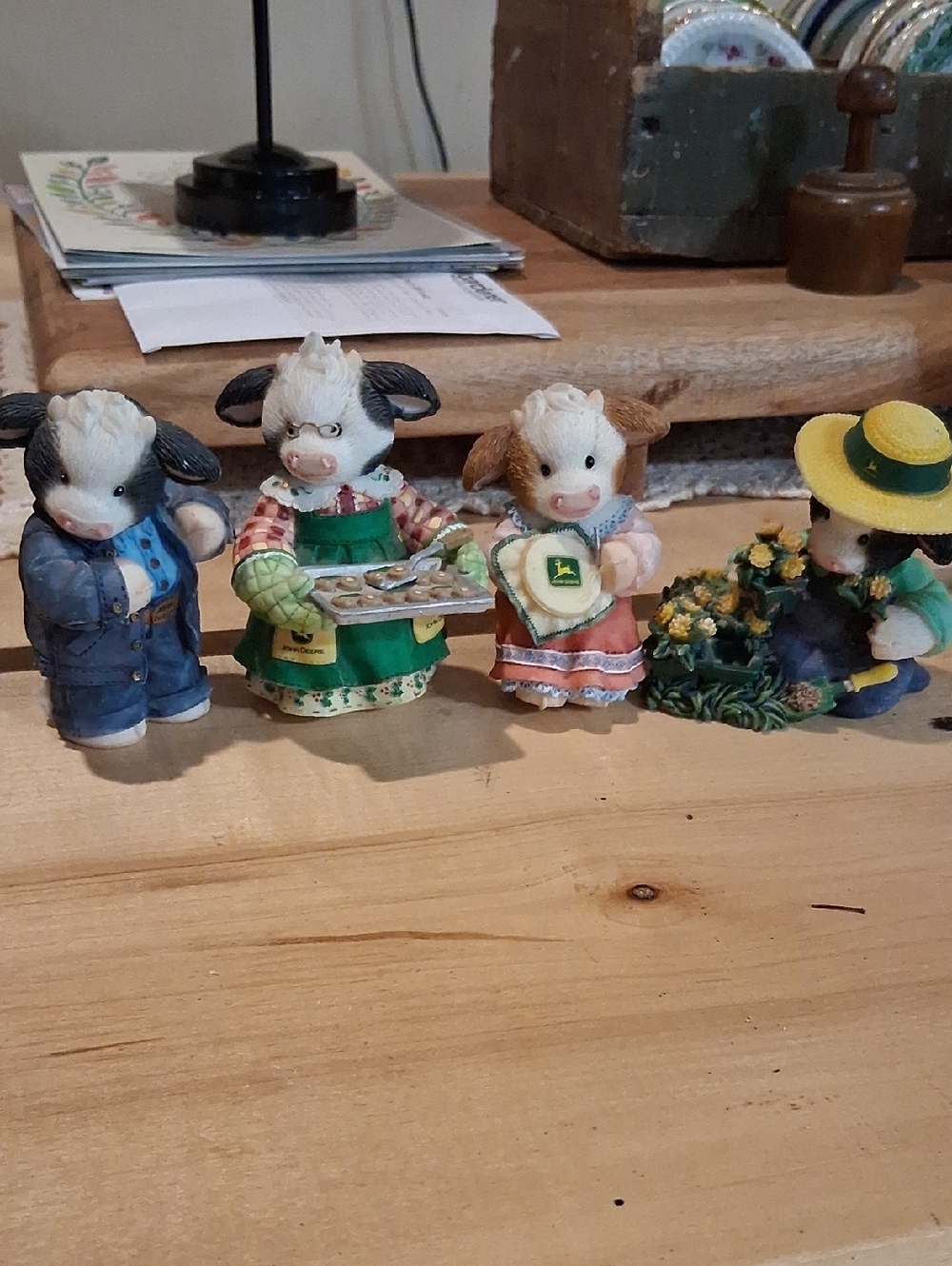 Set Of 4 Merry Moo Moos